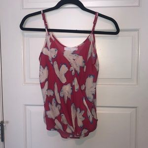 Lush Pink V-Neck Tank Top